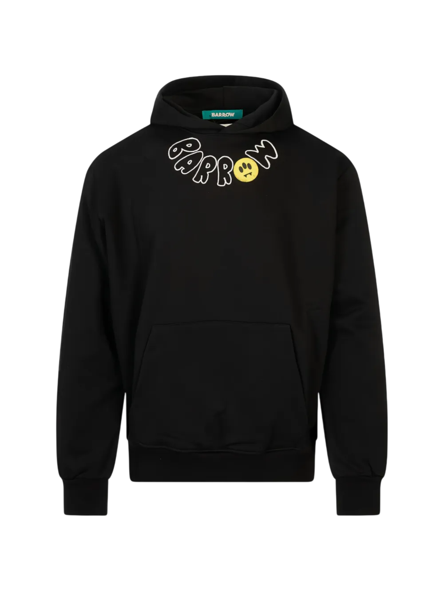 Barrow felpa unisex con cappuccio stampe logate nero F6BWUAHS046 110 BARROW 