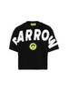 Barrow T-shirt bambina manica corta stampa logo nero