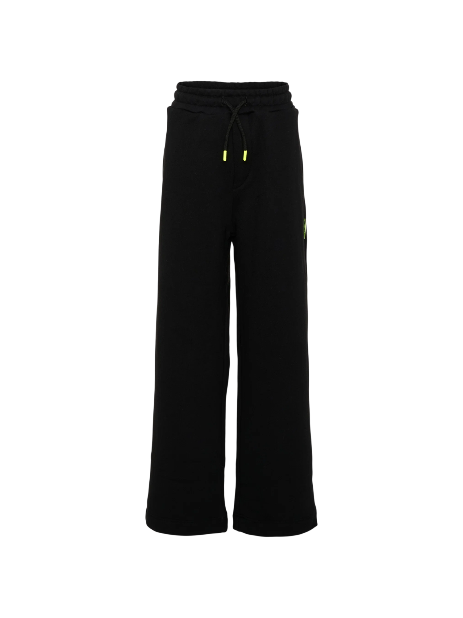 Barrow pantaloni unisex bambino wide leg in felpa nero F6BKJUFP005 110 BARROW KIDS 