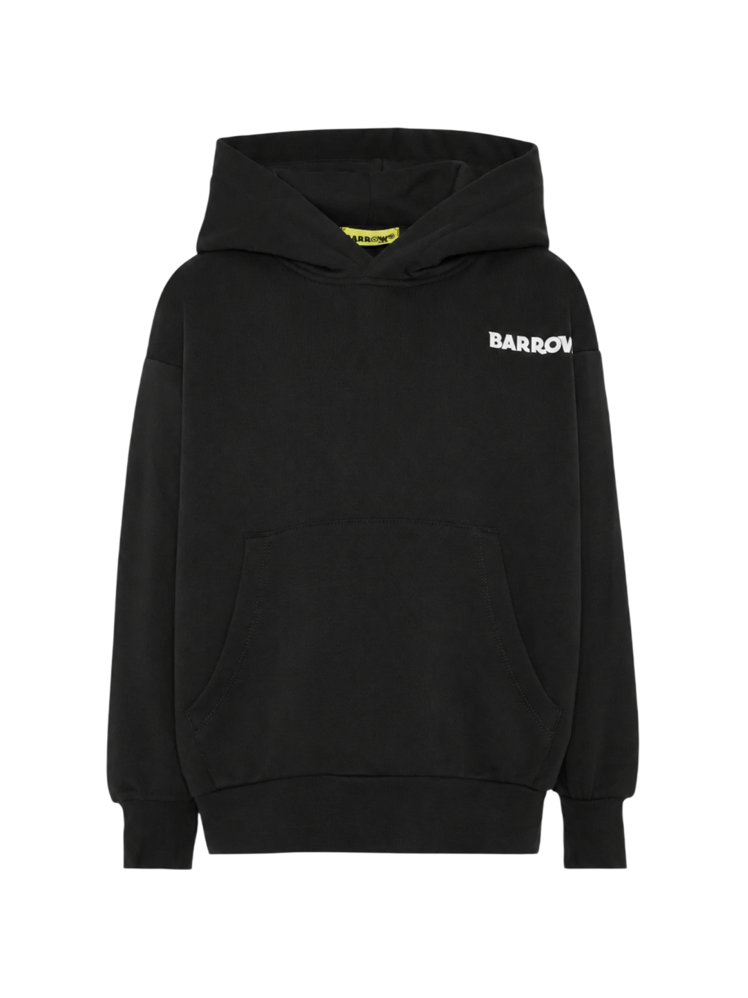 Barrow felpa unisex bambino con cappuccio stampa logo nero F6BKJUHS015 110 BARROW KIDS 