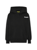 Barrow felpa unisex bambino con cappuccio stampa logo nero