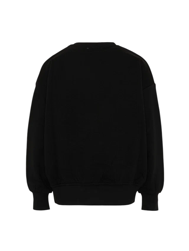 Barrow felpa unisex bambino con stampa logo nero F6BKJUSW016 110 BARROW KIDS 