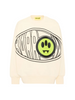 Barrow felpa unisex bambino con logo iconico panna