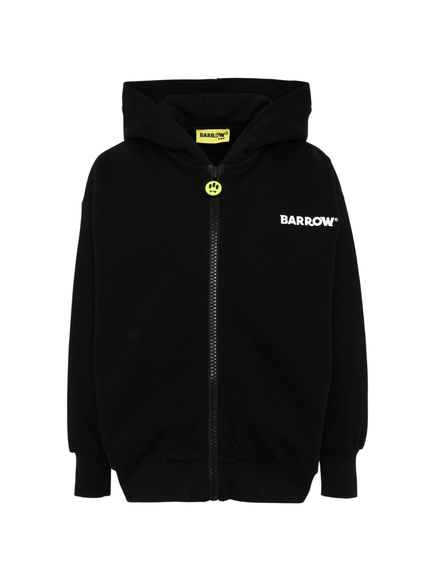 Barrow felpa unisex bambino con zip e cappuccio nero F6BKJUZH061 110 BARROW KIDS 