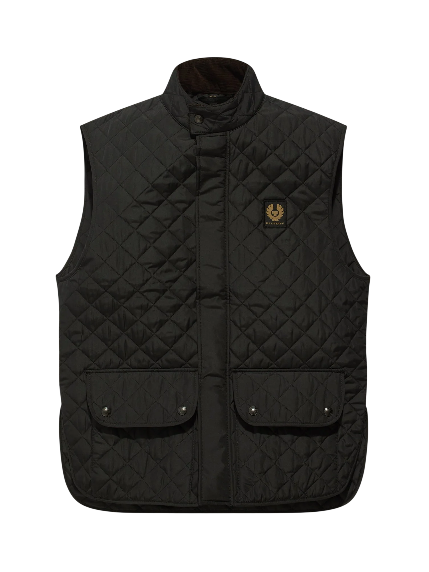 icon gilet trapuntato quadri 105295 BLACK BELSTAFF 