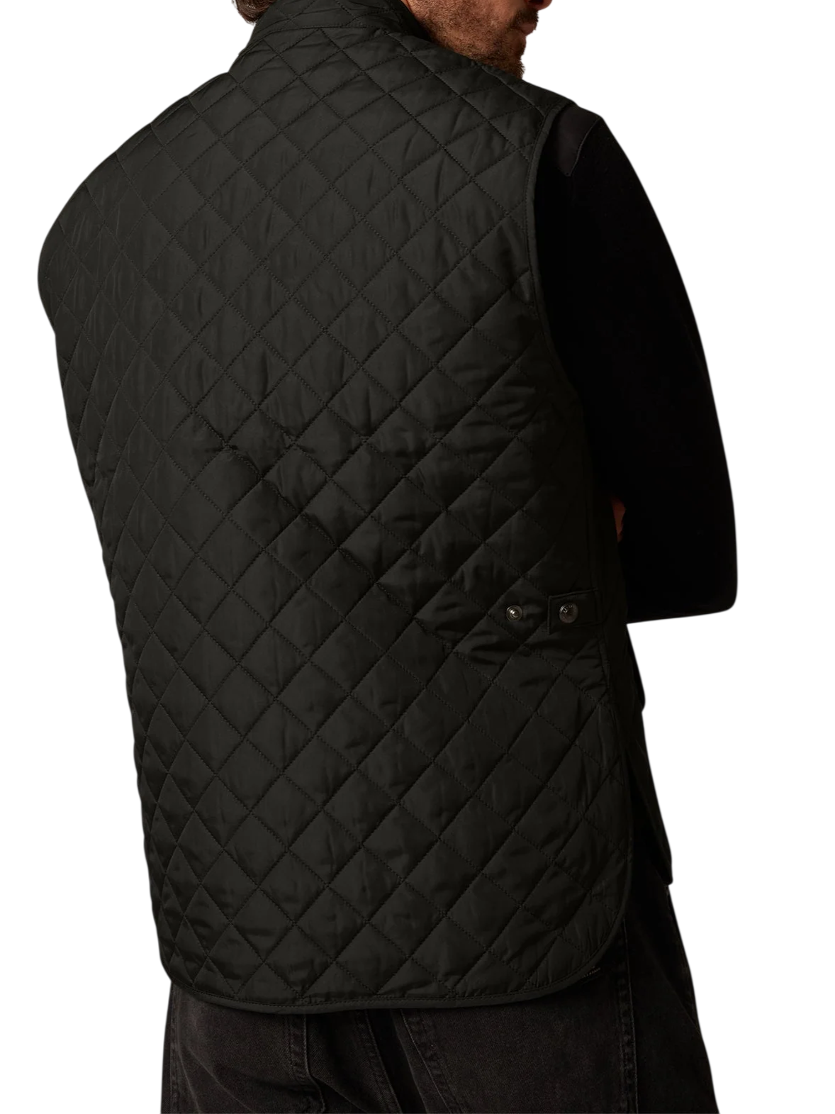 icon gilet trapuntato quadri 105295 BLACK BELSTAFF 
