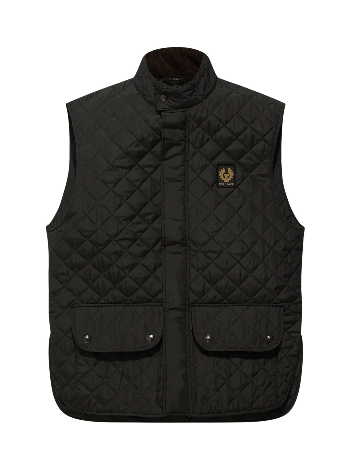 Belstaff gilet imbottito uomo in nylon trapuntato nero 105295 BLACK BELSTAFF 