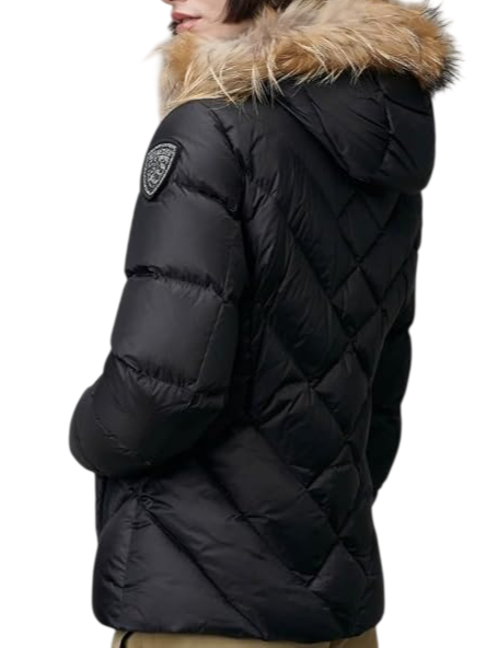 Blauer piumino donna trapuntato Alicia con cappuccio nero 26WBLDC03041-006047 999EI BLAUER 