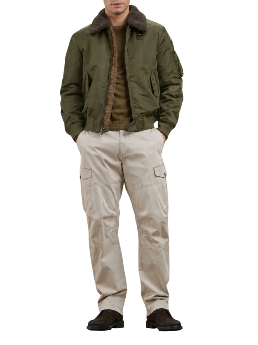 Blauer giubbino imbottito uomo Marshall verde 26WBLUC02241-007280 659 BLAUER 