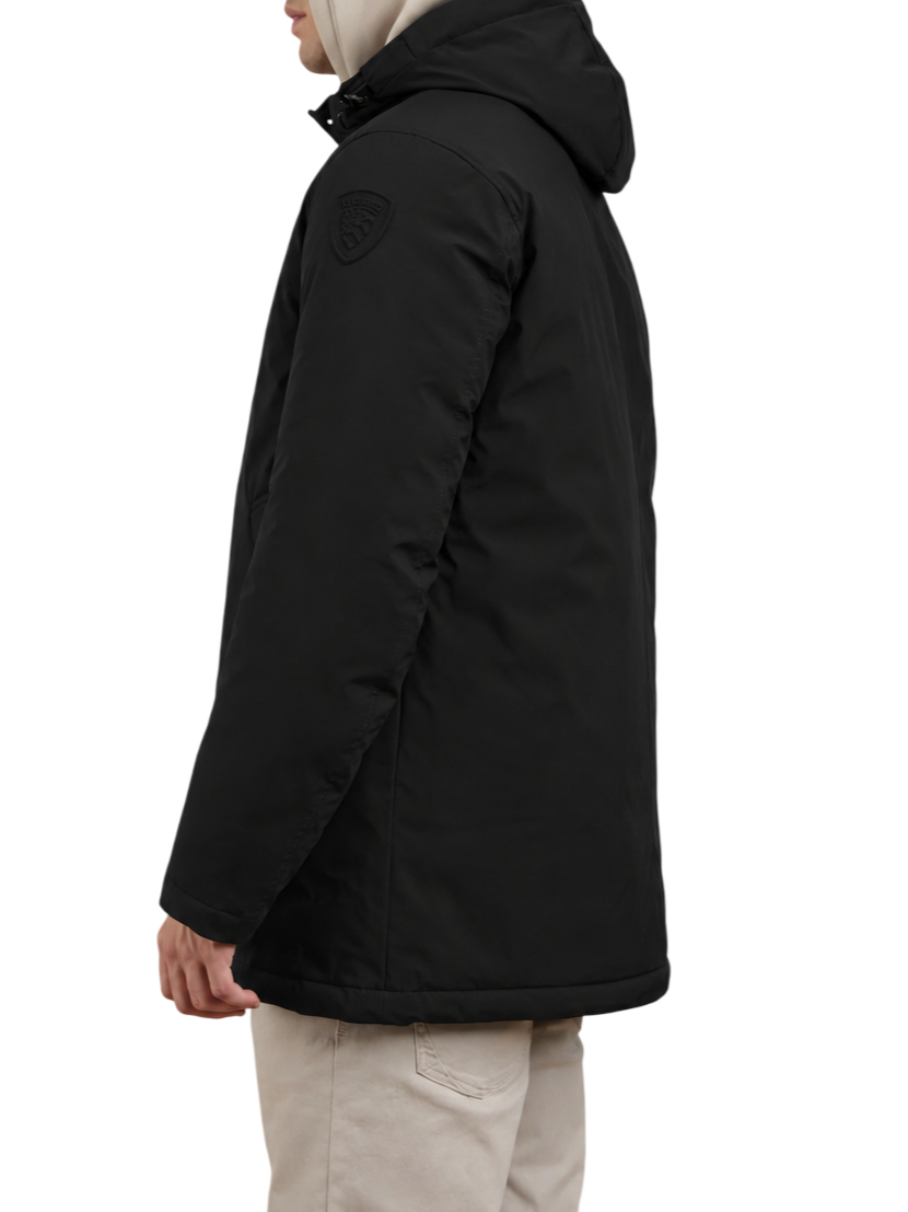 Blauer parka lungo uomo in piuma con cappuccio Chester nero 26WBLUK03062-005480 999 BLAUER 