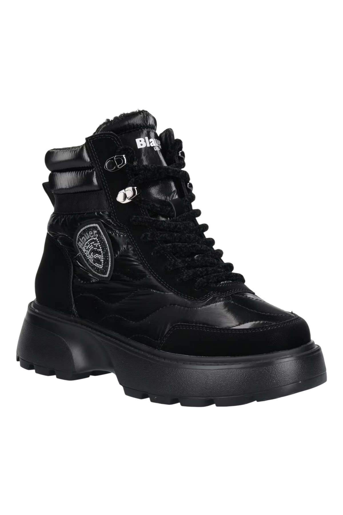 Blauer stivaletti donna Blanca in nylon ed ecopelle nero F6BLANCA03NYP BLACK BLAUER 