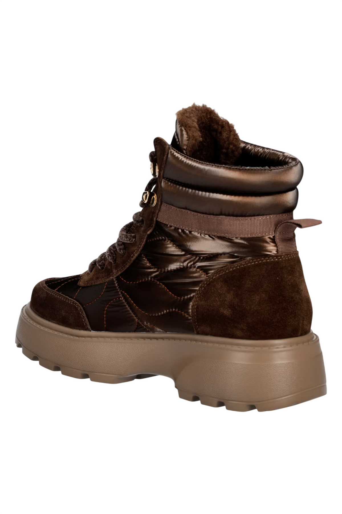 Blauer stivaletti donna Blanca in nylon e suede marrone F6BLANCA03NYS DARK BROWN BLAUER 