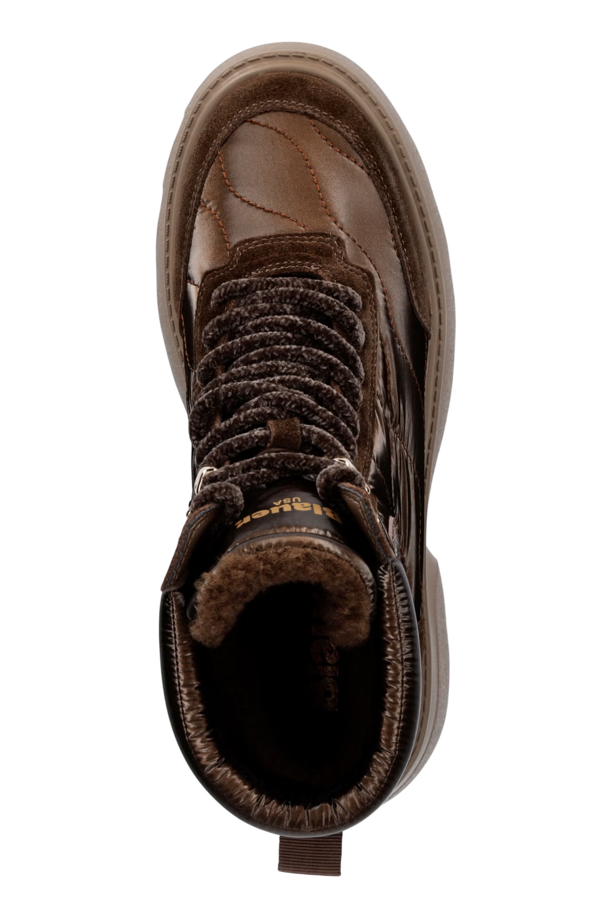 Blauer stivaletti donna Blanca in nylon e suede marrone F6BLANCA03NYS DARK BROWN BLAUER 