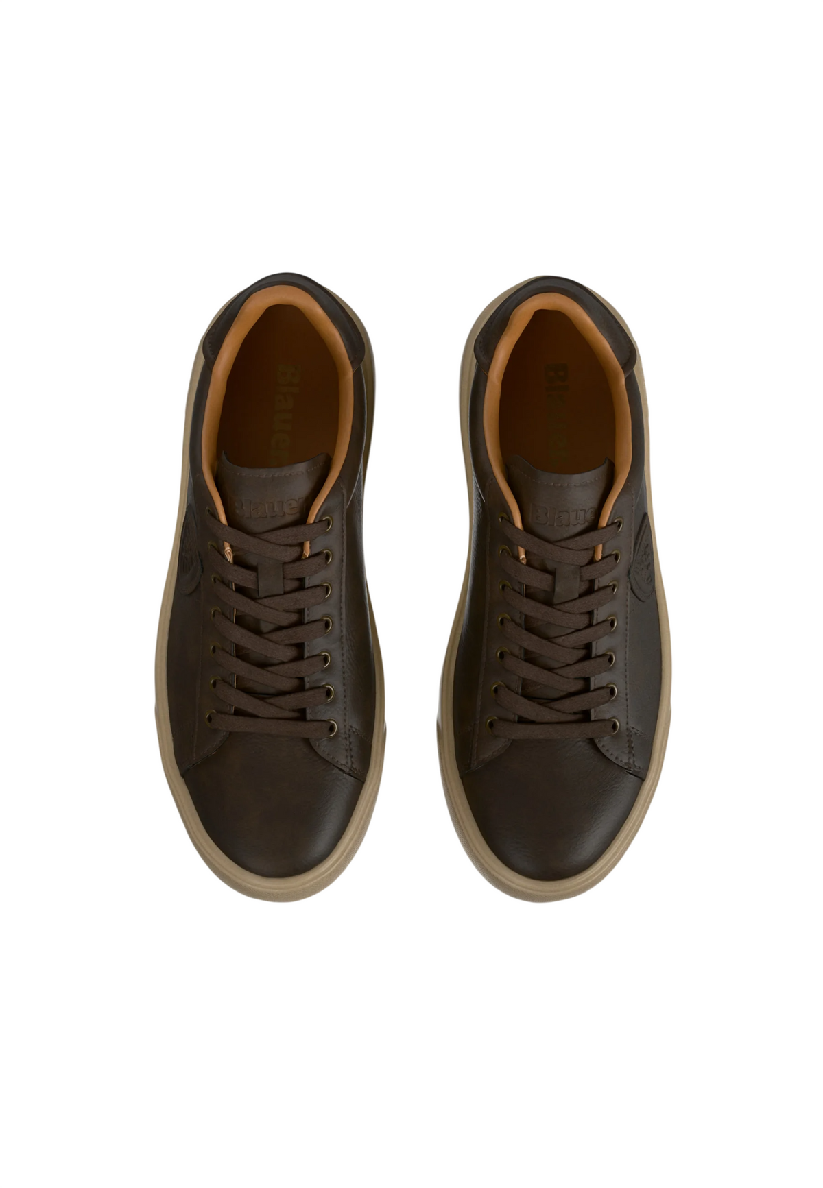 Blauer sneakers uomo Buck in ecopelle marrone F6BUCK13NUB BROWN BLAUER 