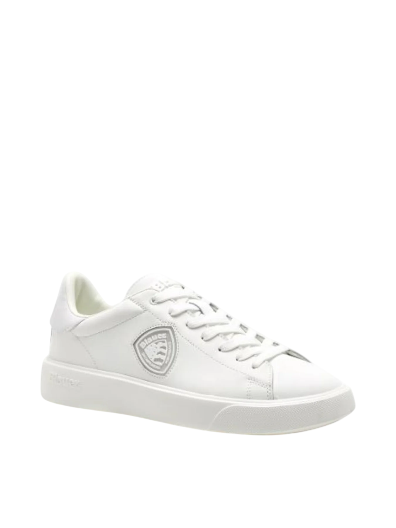 Blauer sneakers uomo Buck in pelle bianco F6BUCK14LEA WHITE BLAUER 