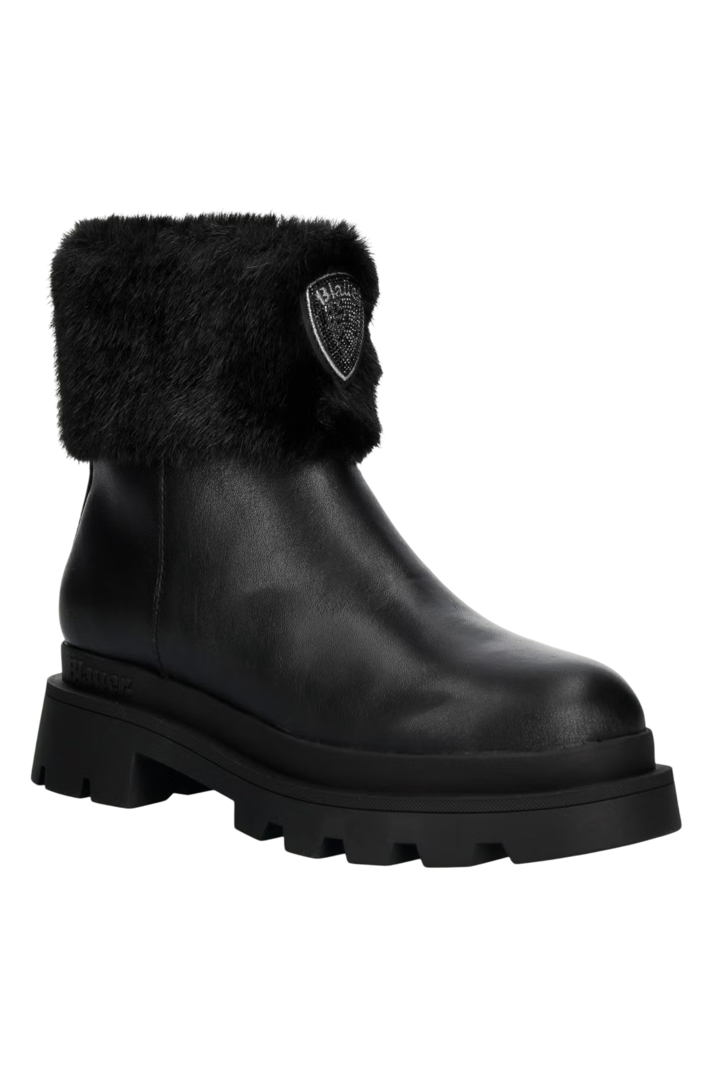 Blauer stivaletti donna Kimmel in pelle con ecopelliccia nero F6KIMMEL10NAP BLACK BLAUER 