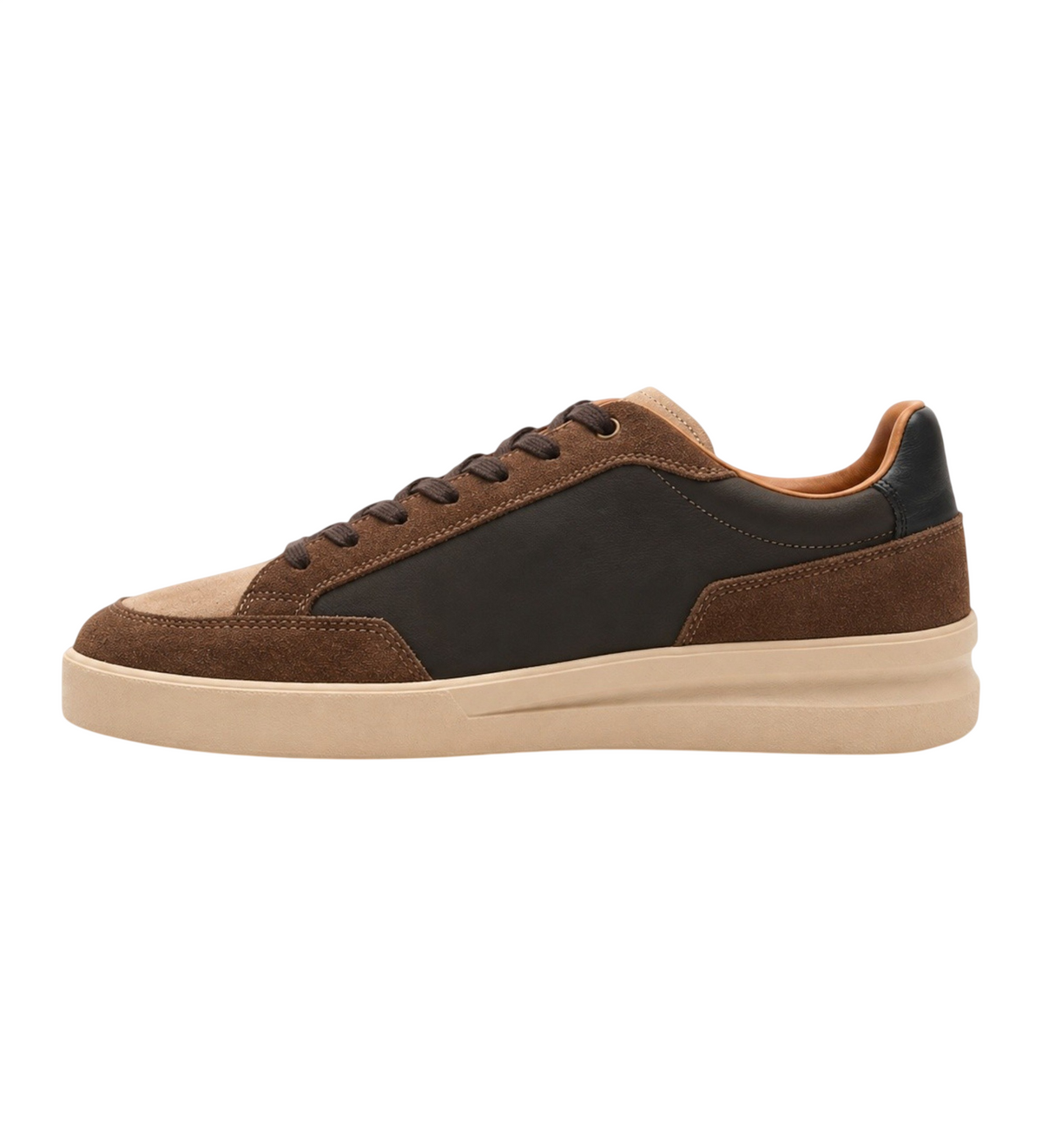 Blauer sneakers uomo Kyoto in suede ed ecopelle marrone F6KYOTO01LES BROWN-COGNAC BLAUER 