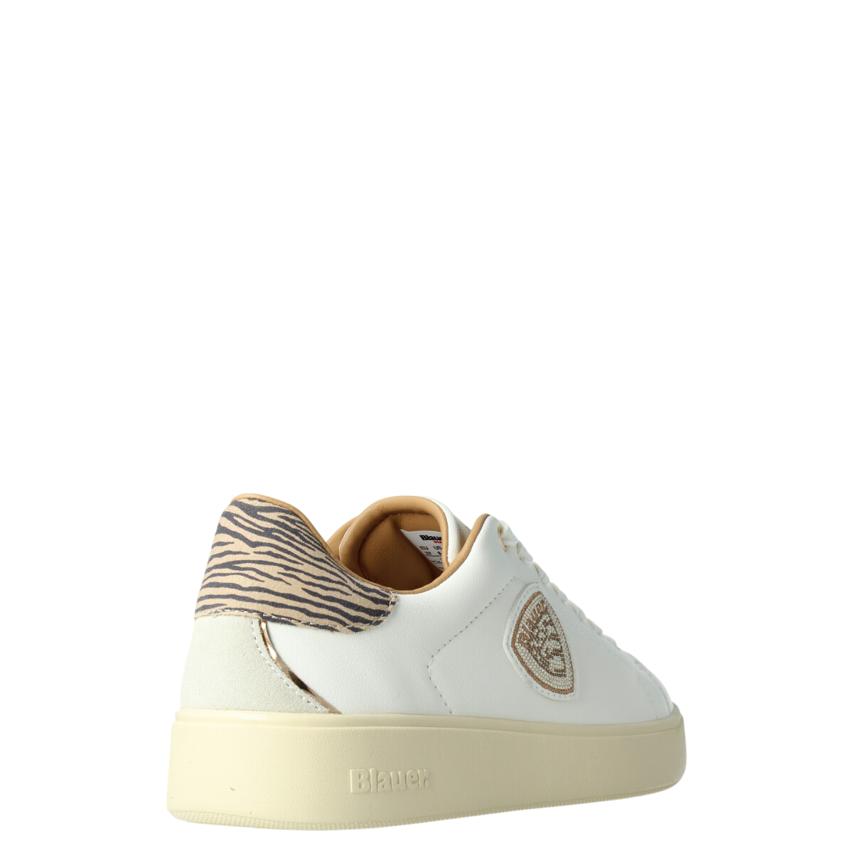 Blauer sneakers donna Victory Zebra con strass bianco F6VICTORY01ZEB CREAM ZEBRA BLAUER 