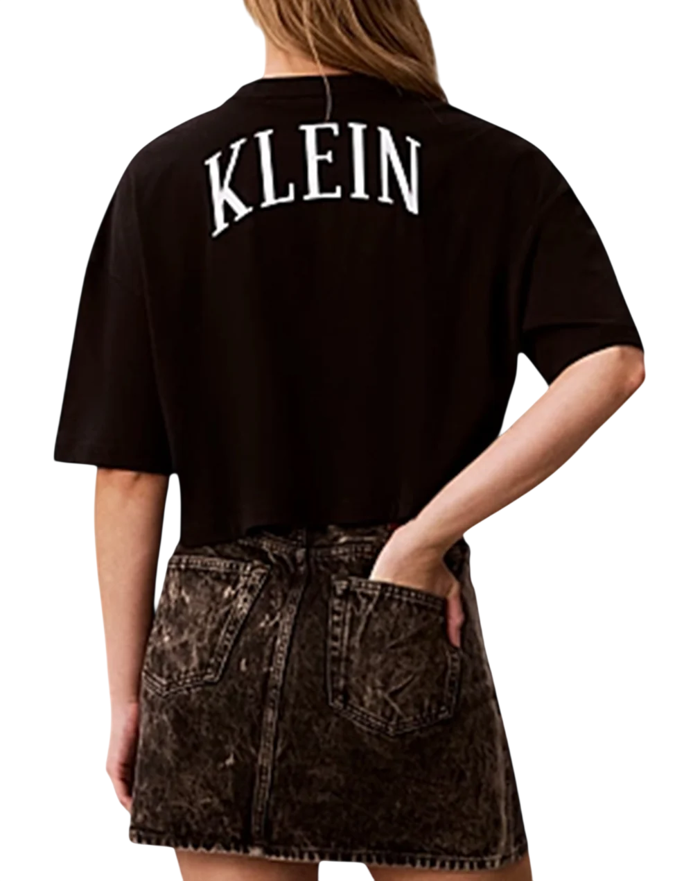 mc boxy cropped back varisty log LV047H805G UB1 Calvin Klein 