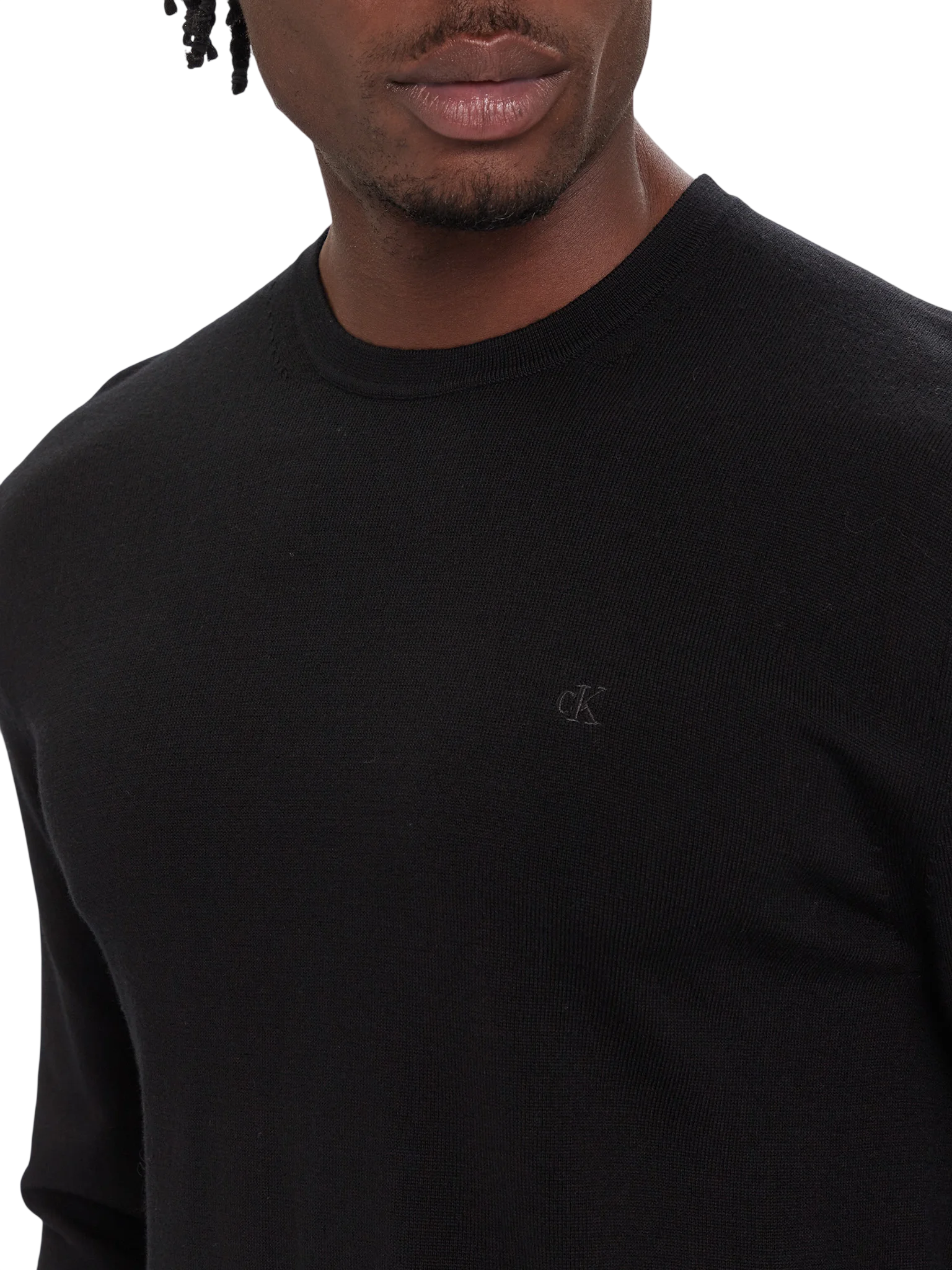 Calvin Klein maglia uomo in lana Merinos nero LV04LB305G UB1 Calvin Klein 