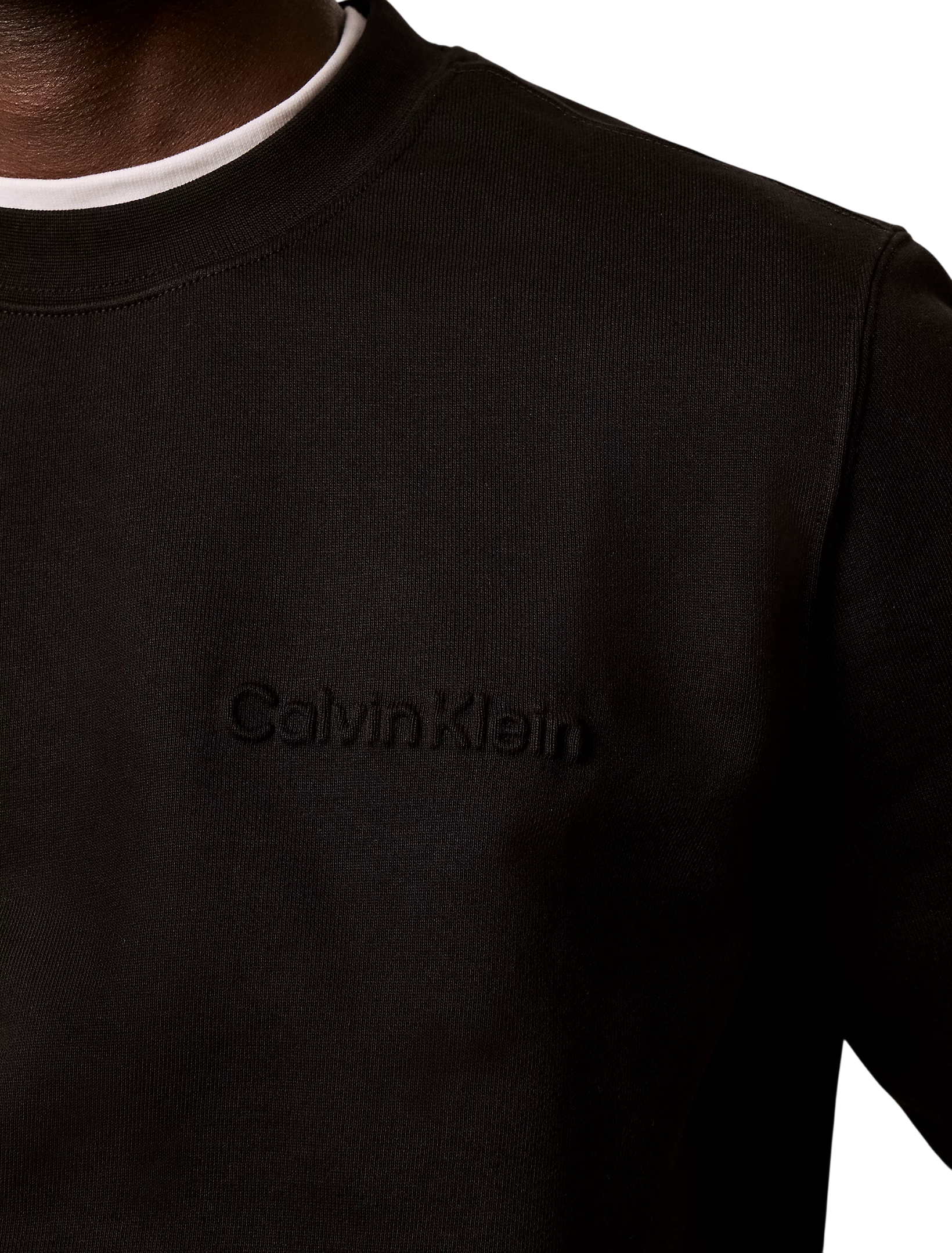 Calvin Klein felpa uomo in cotone felpato nero LV04LH226G UB1 Calvin Klein 