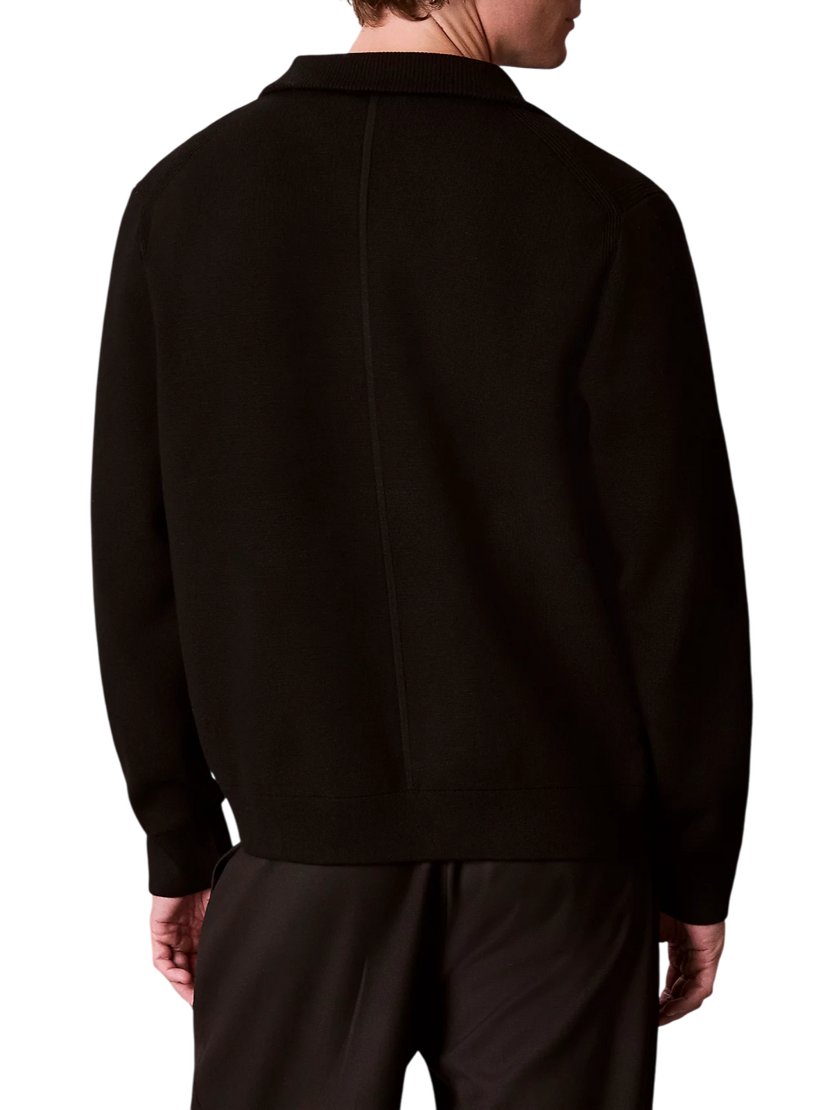 Calvin Klein maglia con zip uomo misto viscosa nero LV04LH329G UB1 Calvin Klein 