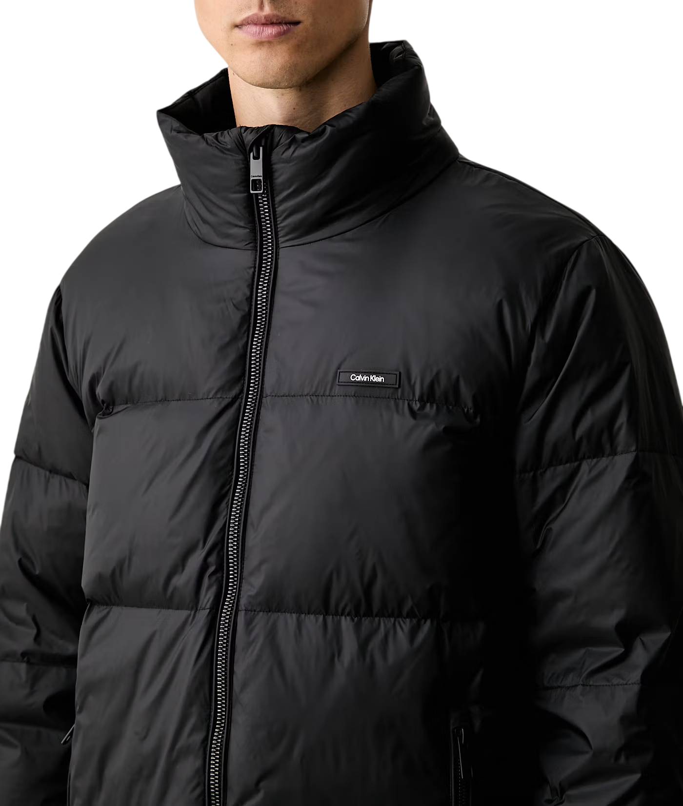 Calvin Klein piumino uomo in nylon trapuntato nero LV04LH502G UB1 Calvin Klein 