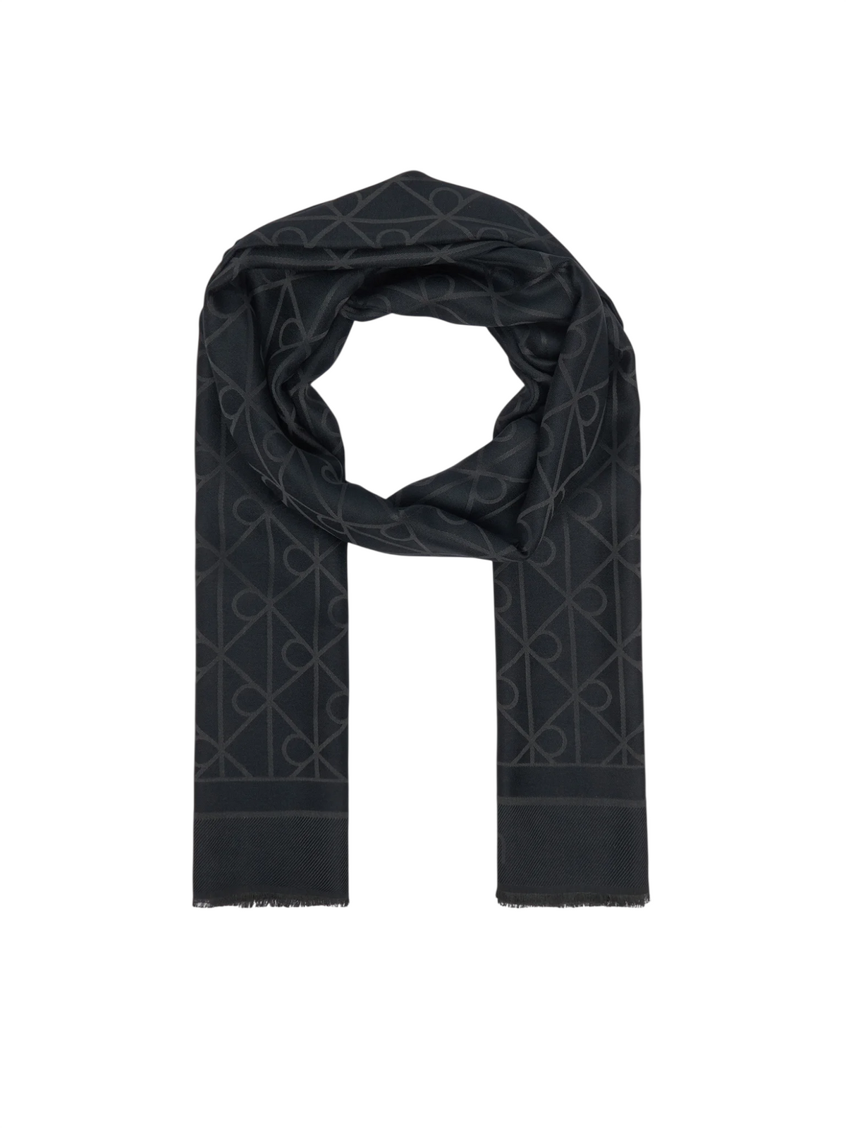 emblem aop glossy tonal scarf LV04F8096G UB1 Calvin Klein Accessori 