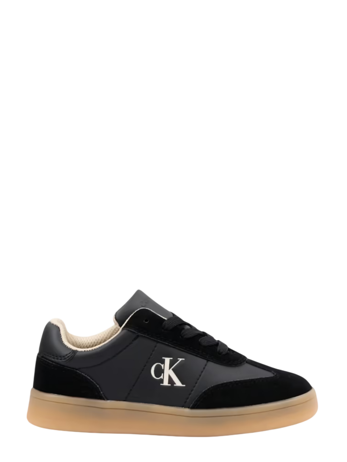 Calvin Klein sneakers bambino in suede ed ecopelle nero V3X9-83451-0318 999 Calvin Klein Footwear 