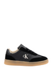 Calvin Klein sneakers bambino in suede ed ecopelle nero