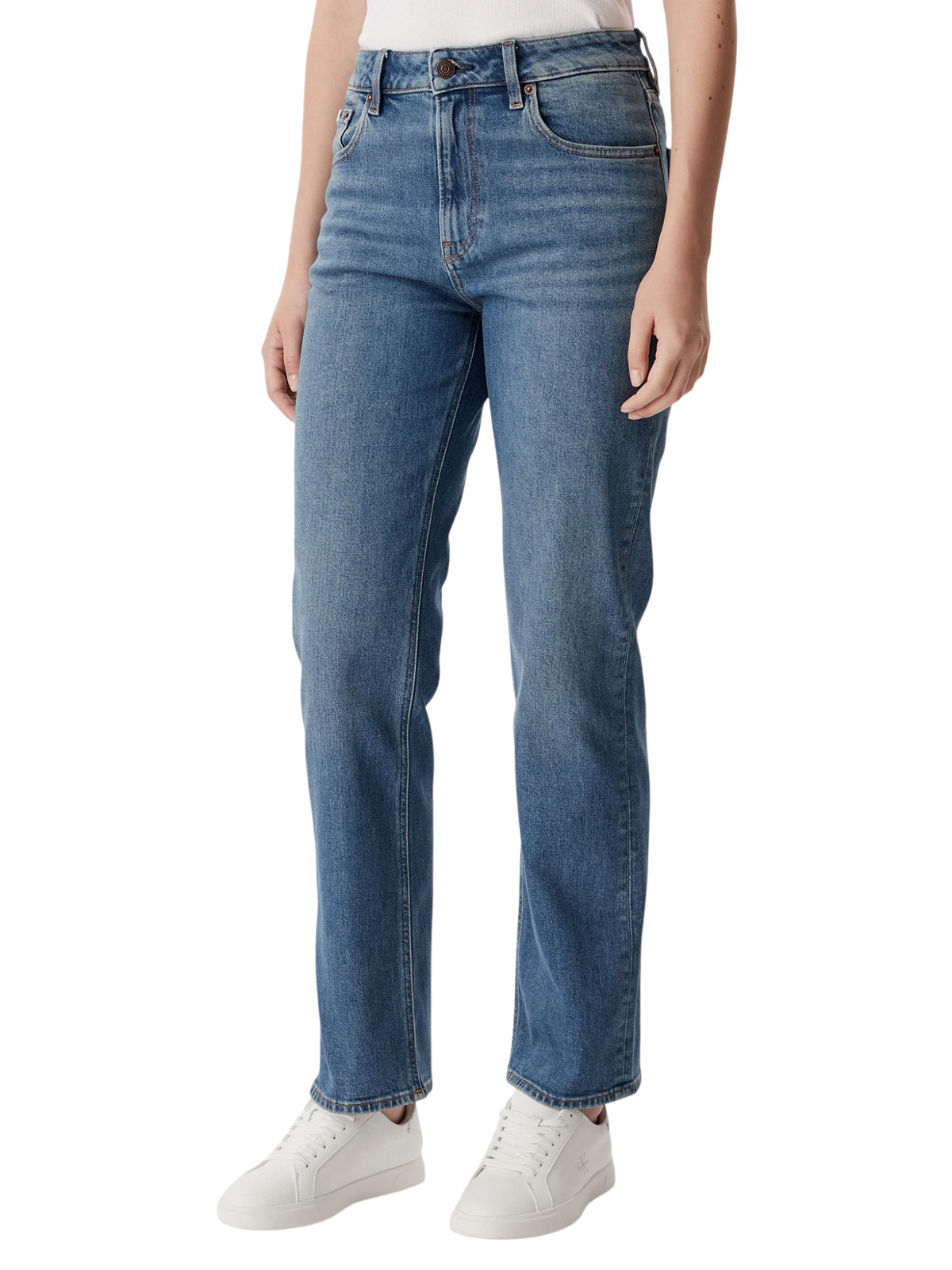 Calvin Klein Jeans jeans donna gamba dritta lavaggio medio LV047F711G SBB Calvin Klein Jeans 