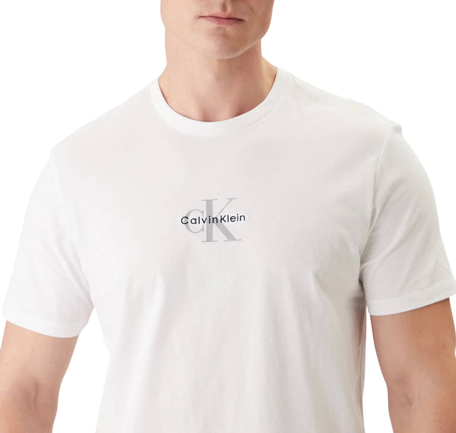 Calvin Klein Jeans T-shirt manica corta con logo uomo bianco LV04RB866G YAF Calvin Klein Jeans 