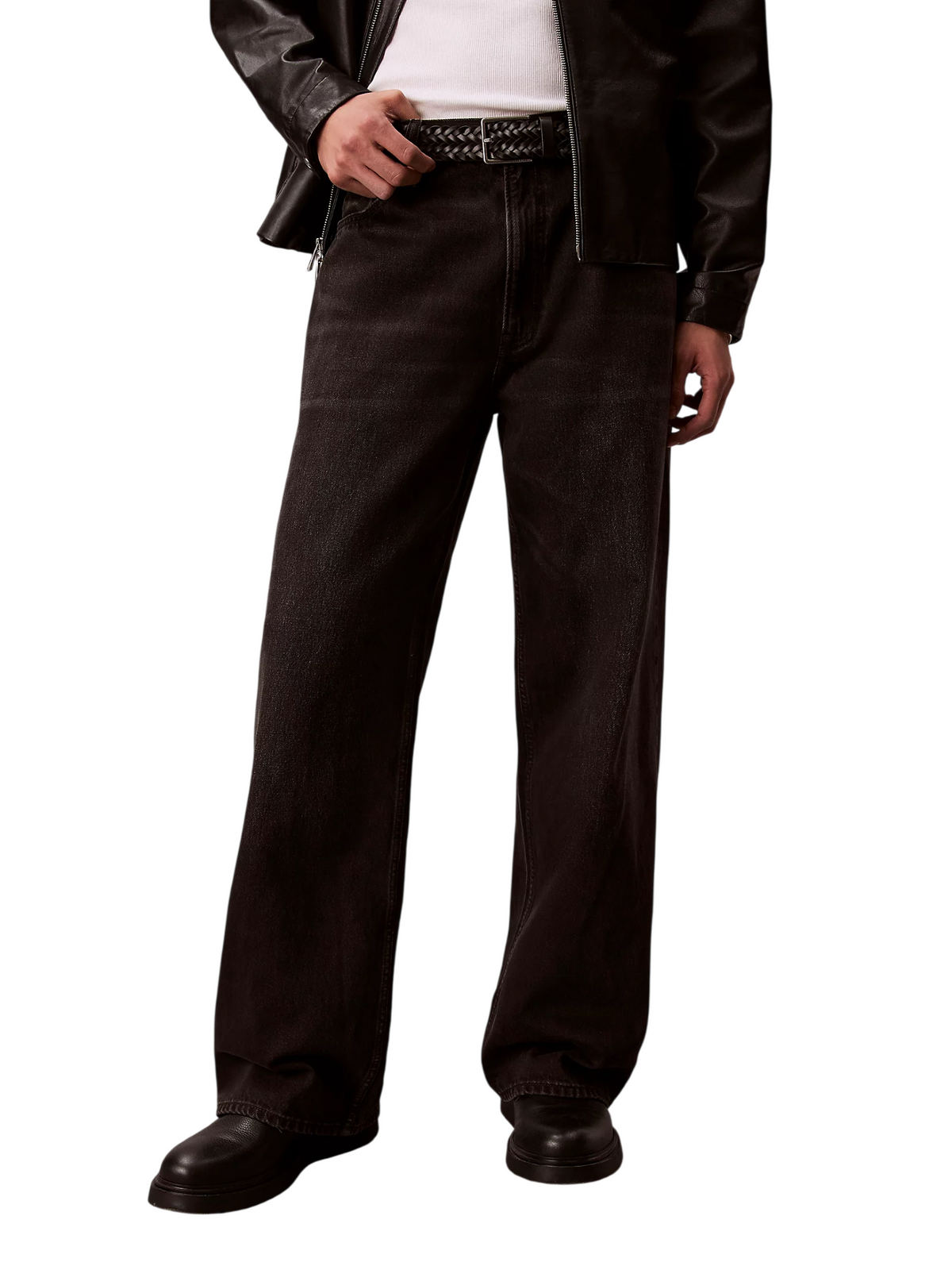 Calvin Klein Jeans jeans uomo baggy in denim nero LV04RF778G XB0 Calvin Klein Jeans 