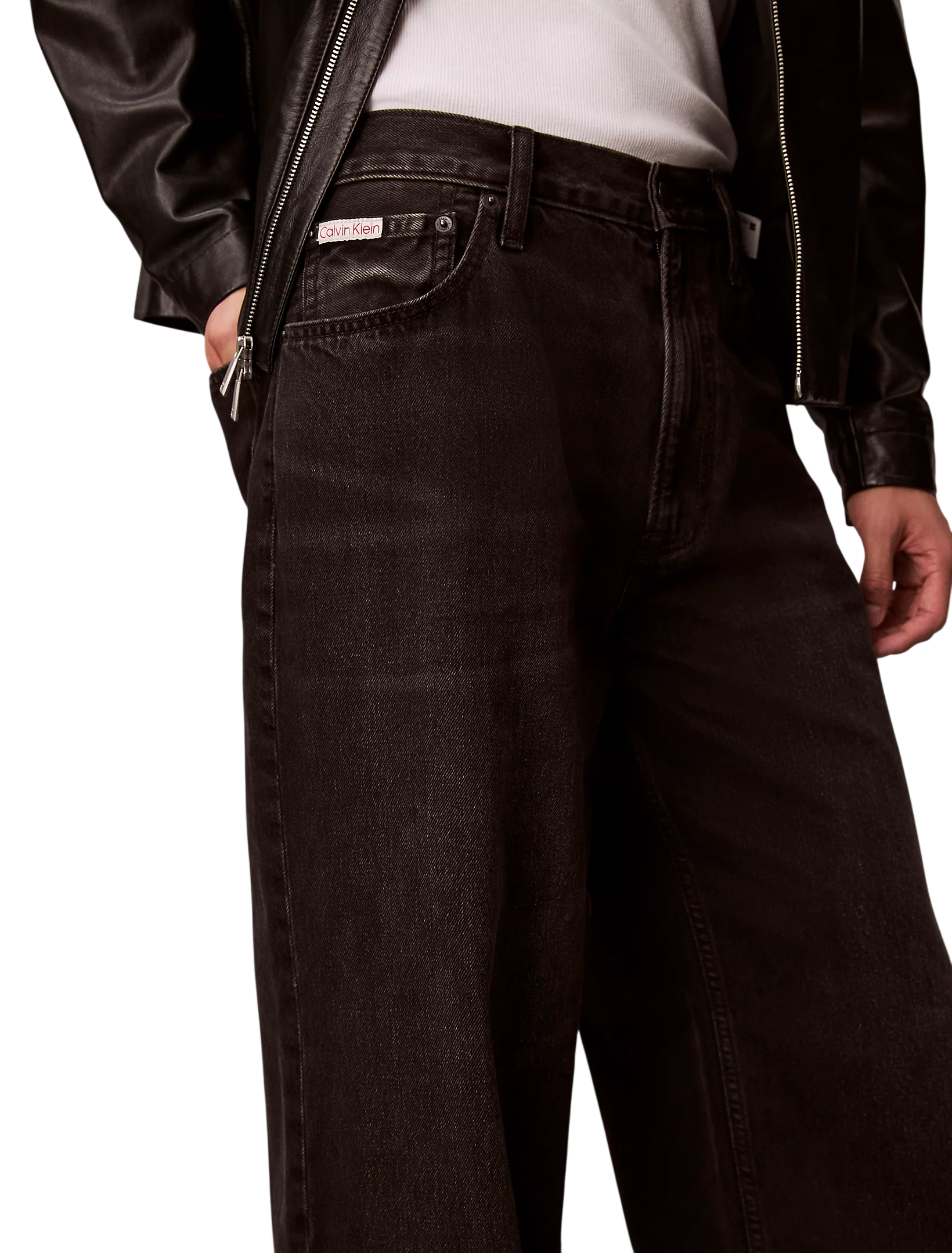 Calvin Klein Jeans jeans uomo baggy in denim nero LV04RF778G XB0 Calvin Klein Jeans 