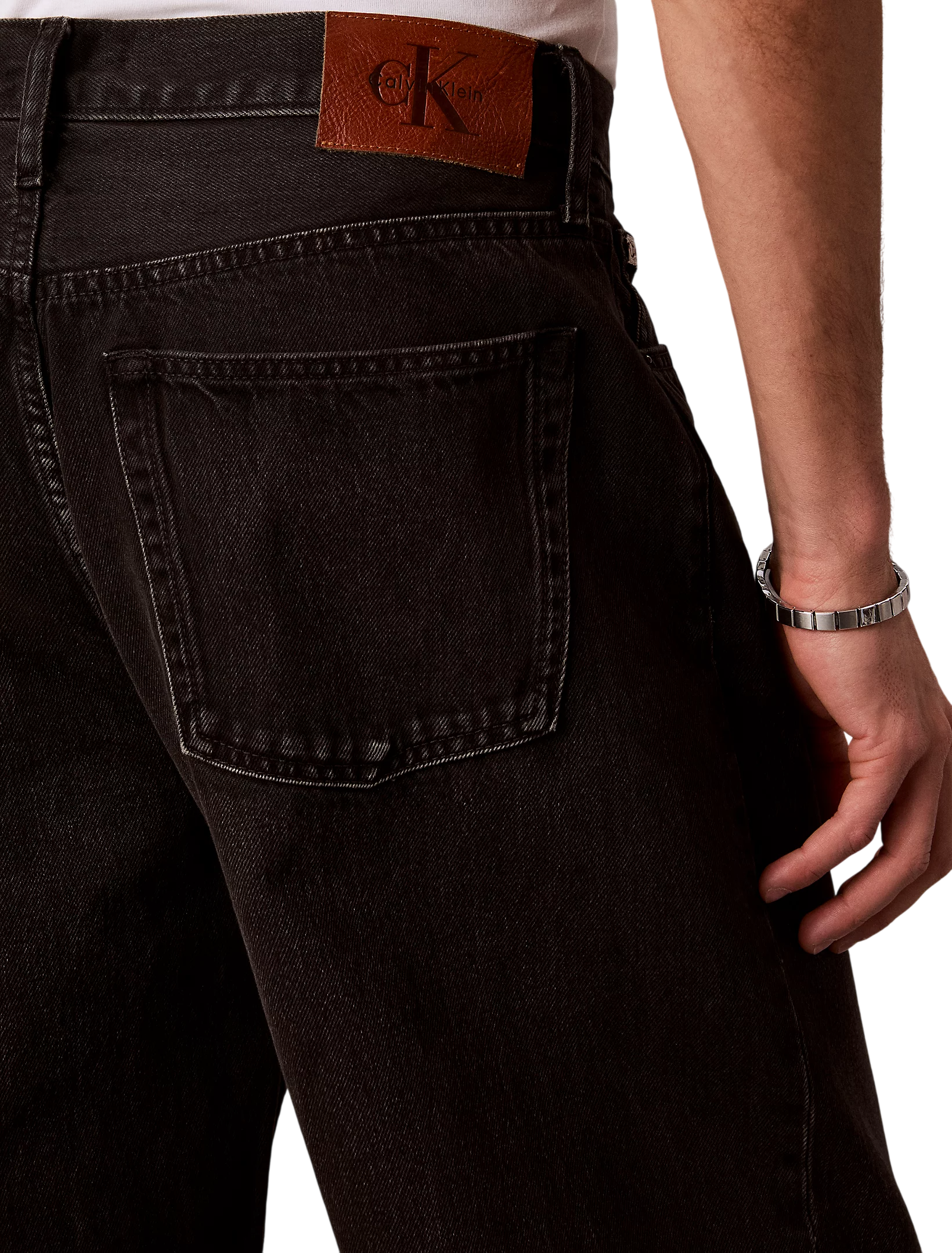 Calvin Klein Jeans jeans uomo baggy in denim nero LV04RF778G XB0 Calvin Klein Jeans 