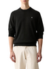 Calvin Klein Jeans maglia girocollo uomo in cotone con logo nero