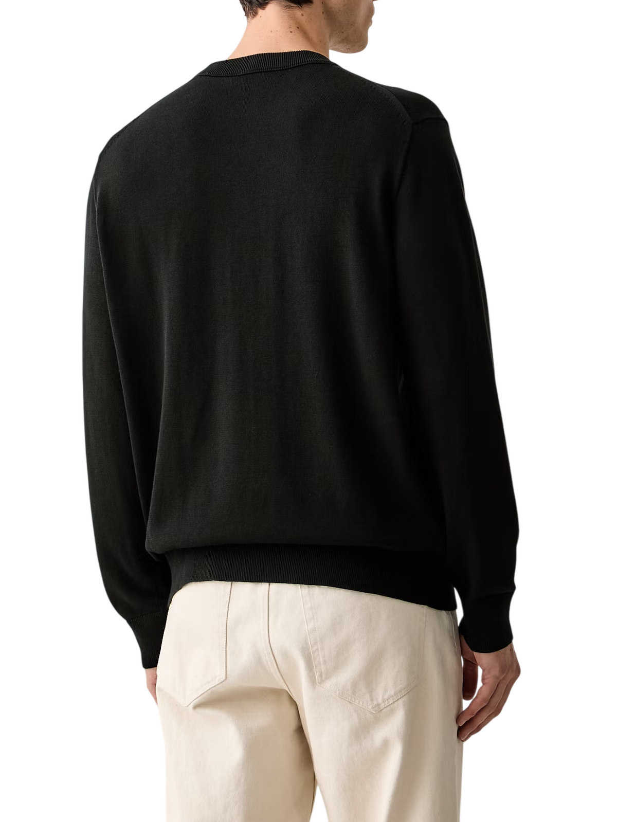 Calvin Klein Jeans maglia girocollo uomo in cotone con logo nero LV04RH325G UB1 Calvin Klein Jeans 