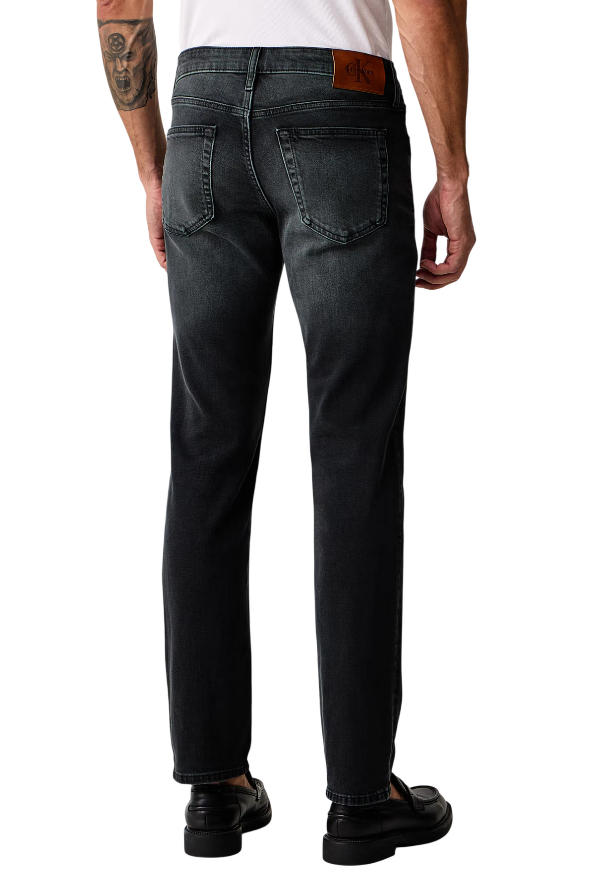 Calvin Klein Jeans jeans uomo slim in denim stretch lavaggio nero LV04RH706G 7ZW Calvin Klein Jeans 