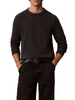 Calvin Klein Jeans felpa uomo con patch logo antracite