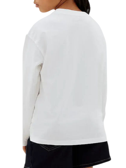 Calvin Klein Jeans T-shirt unisex bambino manica lunga bianco LV1CKTJA17 YAF Calvin Klein Jeans 