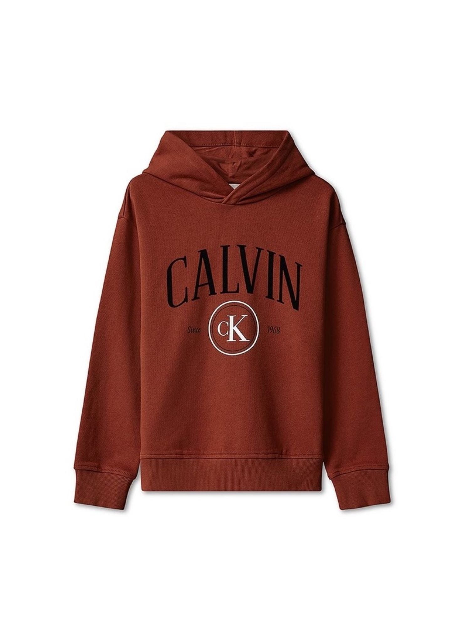 Calvin Klein Jeans felpa con cappuccio stampa logo rosso LVCKFJB28B GCQ Calvin Klein Jeans 
