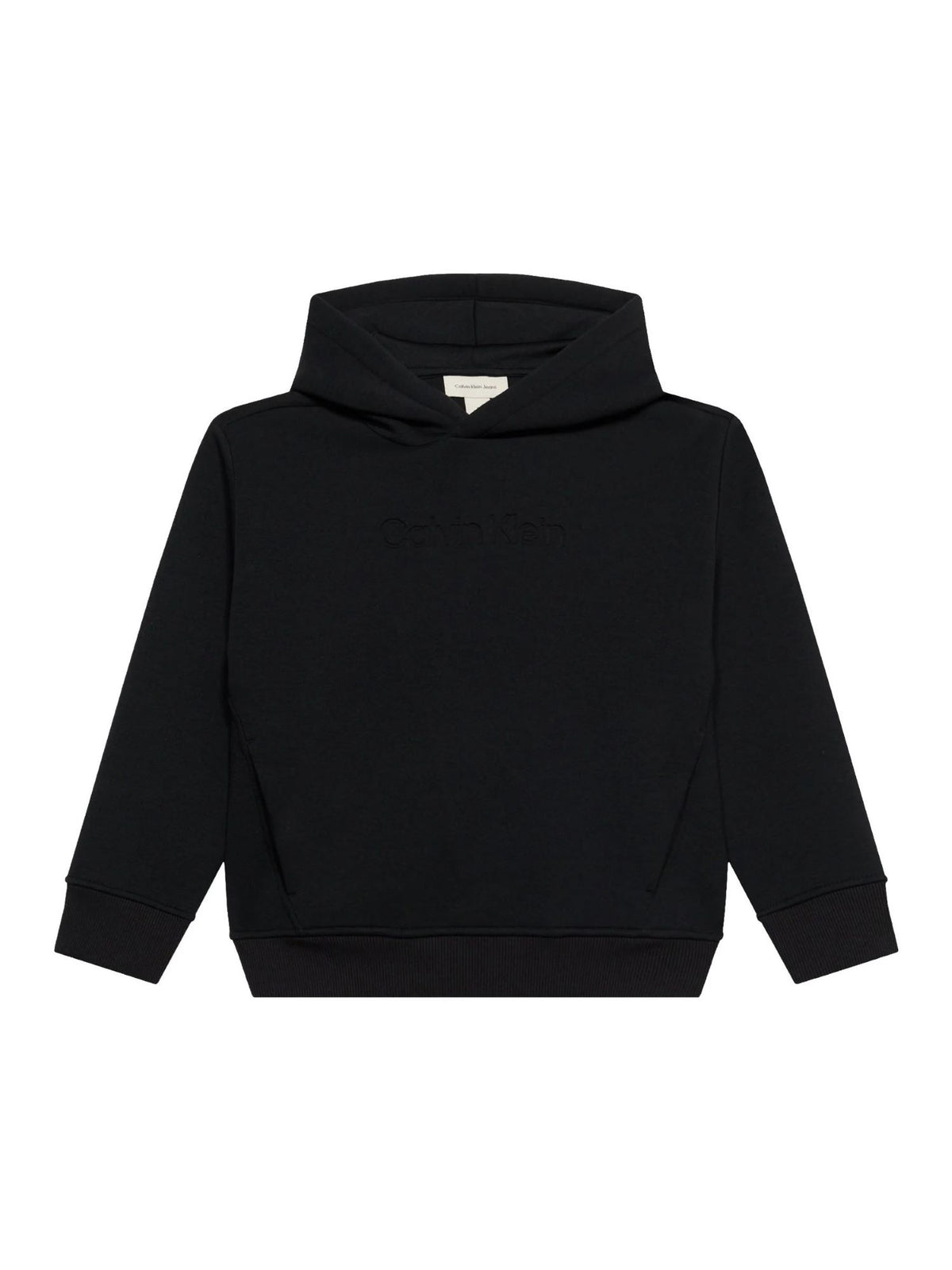 Calvin Klein Jeans felpa bambino con cappuccio e logo nero LVCKFJB33B BEH Calvin Klein Jeans 