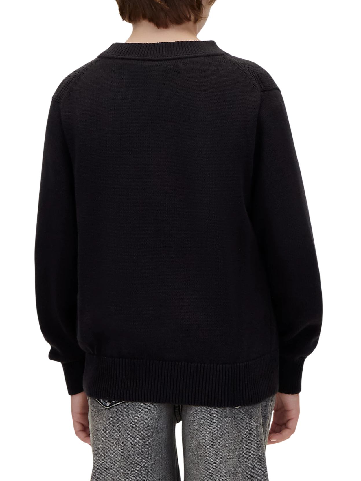 Calvin Klein Jeans maglia bambino con logo jaquard nero LVCKFJF04B BEH Calvin Klein Jeans 