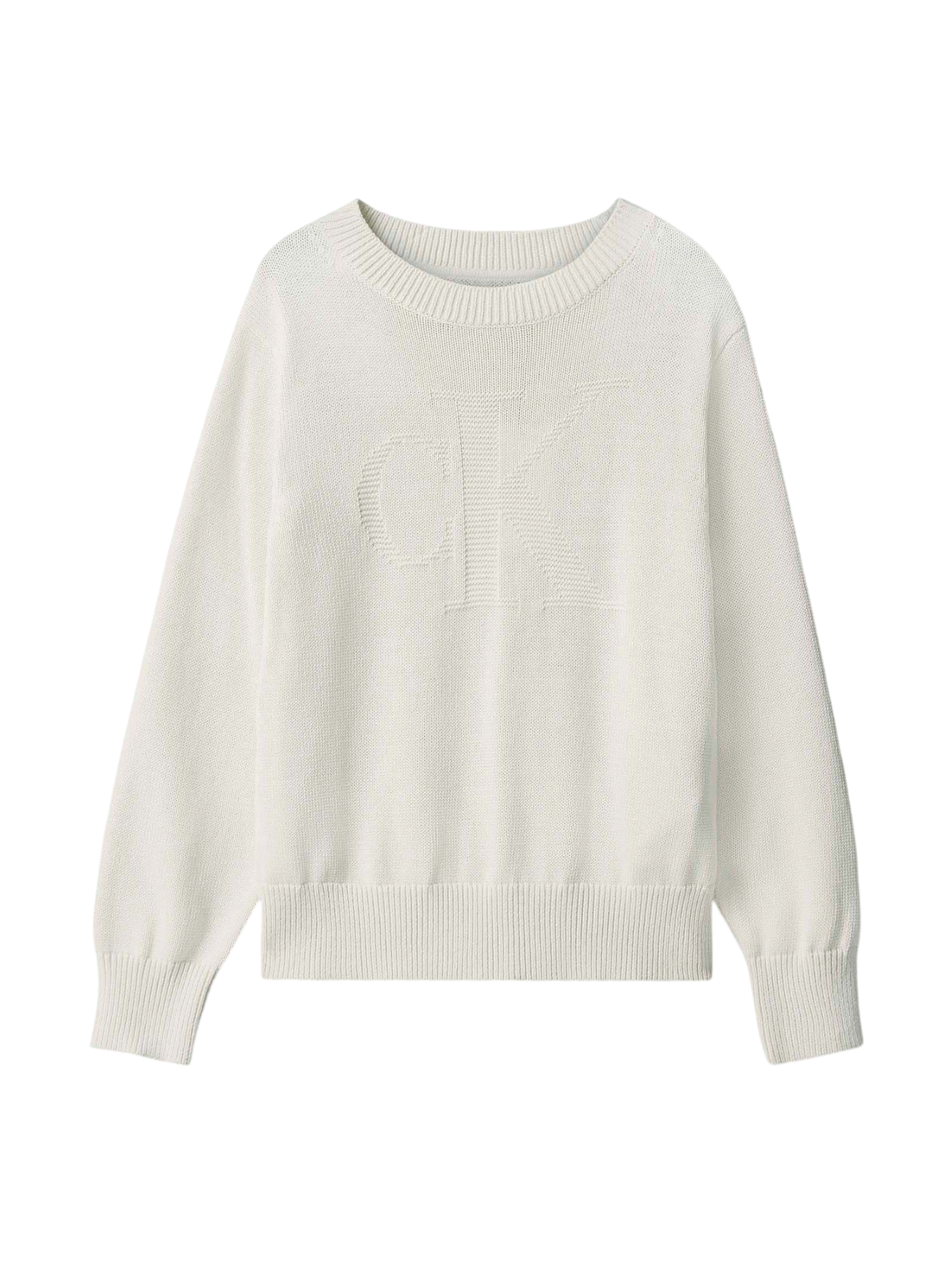Calvin Klein Jeans maglia bambino con logo jaquard ecrù LVCKFJF04B CKS Calvin Klein Jeans 