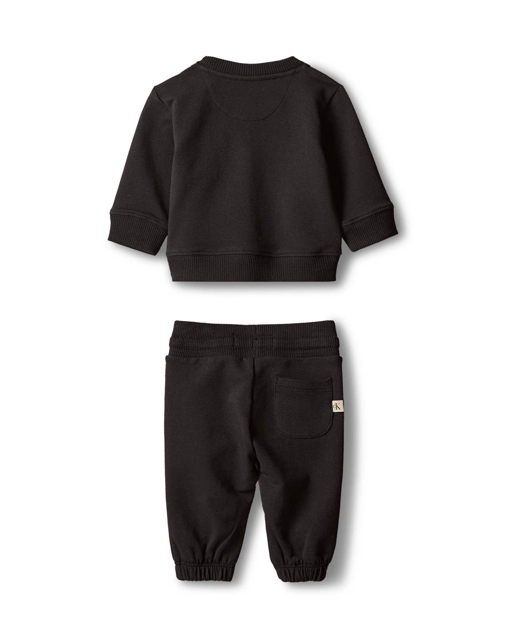 Calvin Klein Jeans tuta sportiva neonato con logo nero LVCKFJI13N BEH Calvin Klein Jeans 