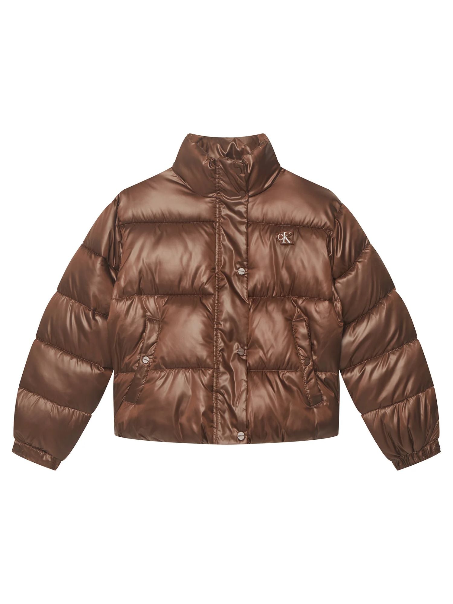 Calvin Klein Jeans piumino imbottito bambina Minime marrone LVCKTJM01G HJQ Calvin Klein Jeans 
