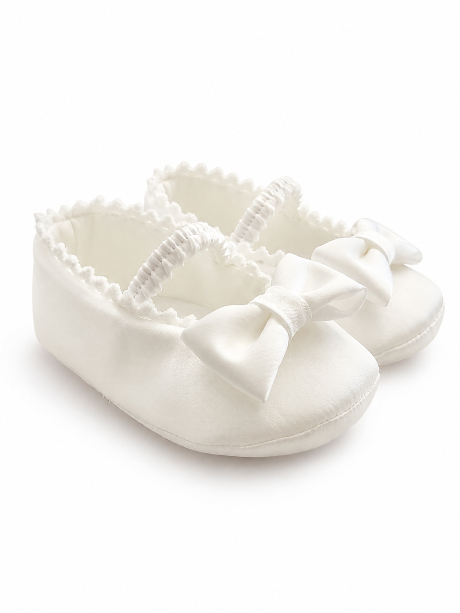 Colori Chiari ballerine neonata in mikado con fiocco avorio FN958815-4844 15 COLORICHIARI 