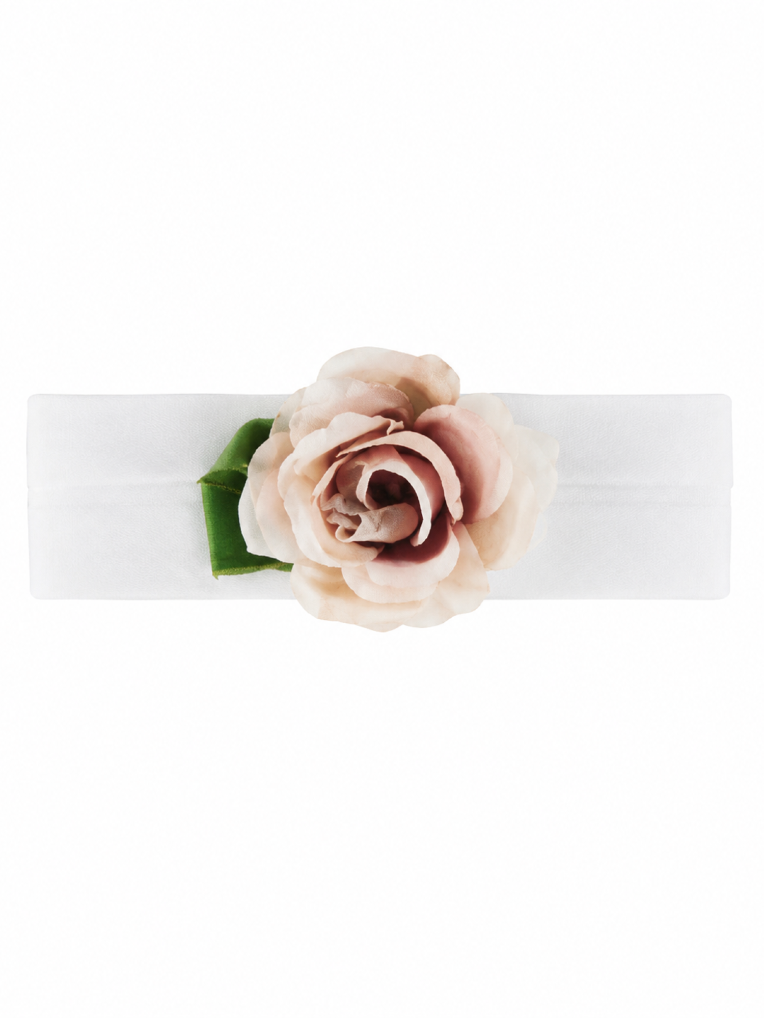 Colori Chiari fascia capelli neonata con applicazione floreale panna FN978866-AF816 83 COLORICHIARI 