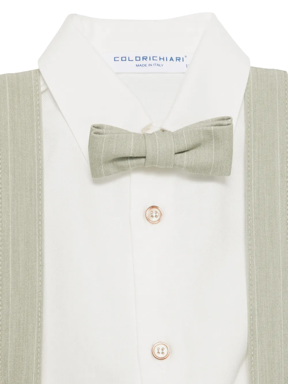 Colori Chiari completo elegante neonato cardigan pantaloni camicia papillon panna verde MN408718-5004 36 COLORICHIARI 