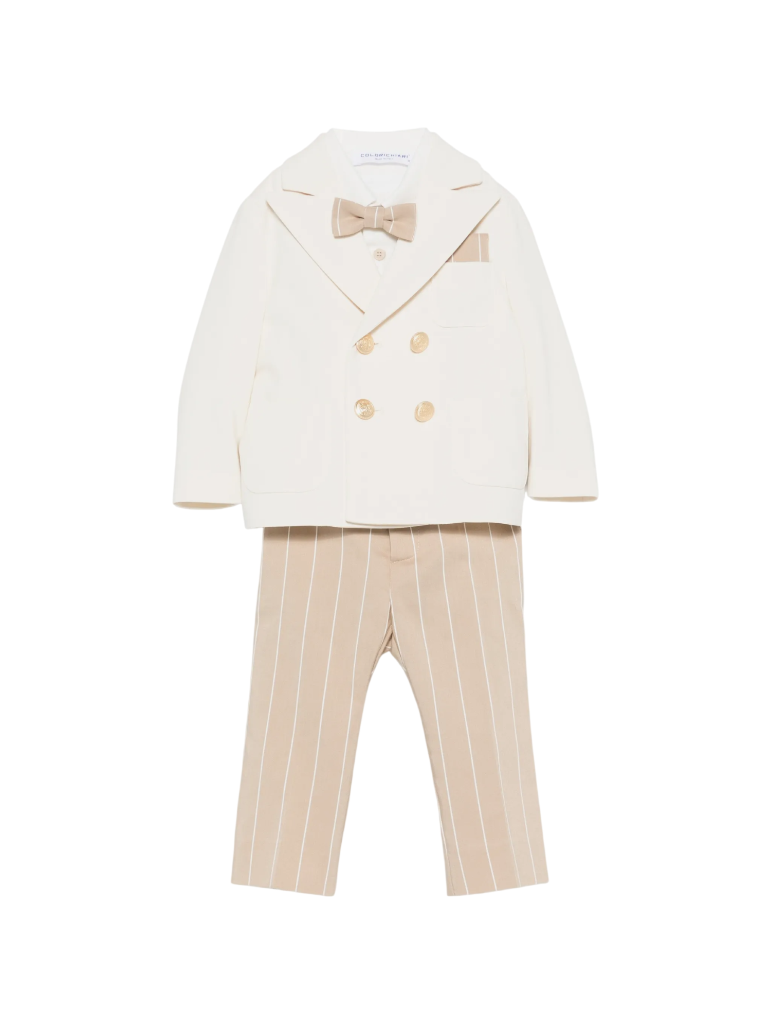 Colori Chiari completo elegante neonato giacca doppiopetto panna beige MN508694-4988 20 COLORICHIARI 